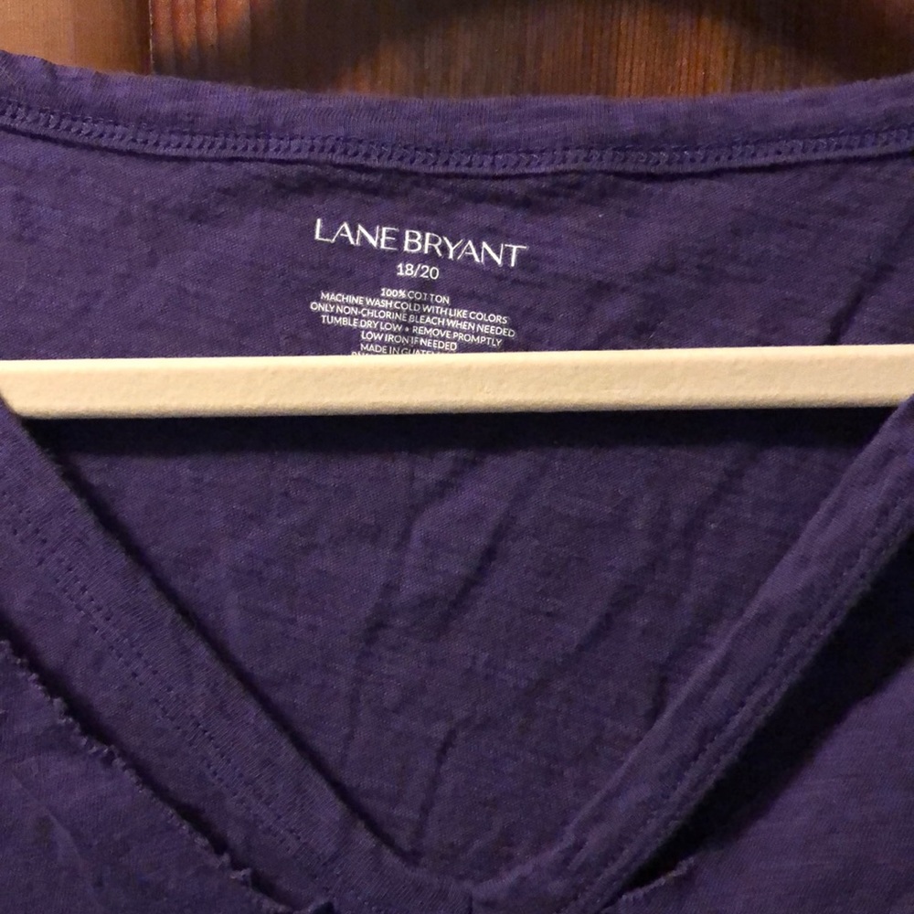 COPY - Purple slash chest t shirt - Picture 2 of 3